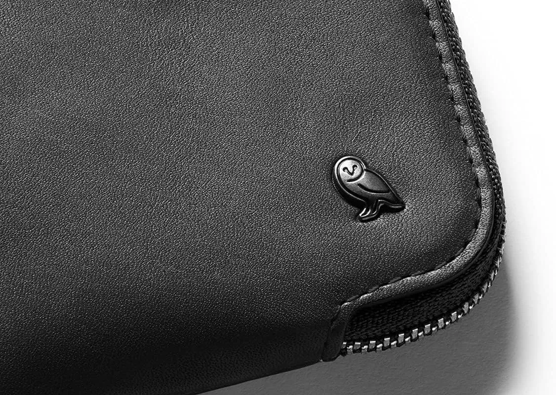 Bellroy Card Pocket (Small Leather Zipper Card Holder Wallet, Holds 4-15 Cards, Coin Pouch, Folded Note Storage)