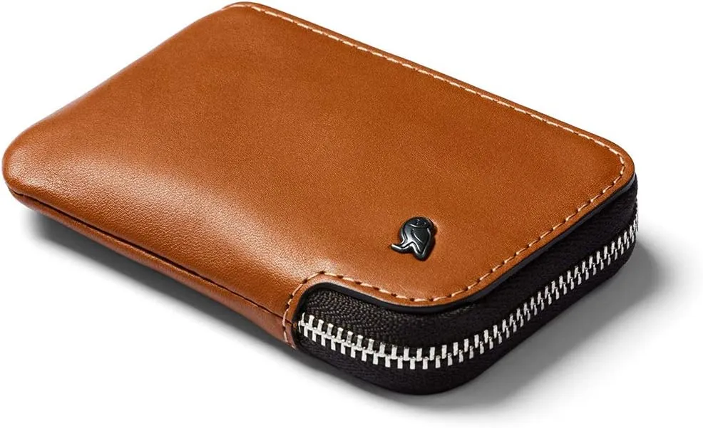 Bellroy Card Pocket (Small Leather Zipper Card Holder Wallet, Holds 4-15 Cards, Coin Pouch, Folded Note Storage)