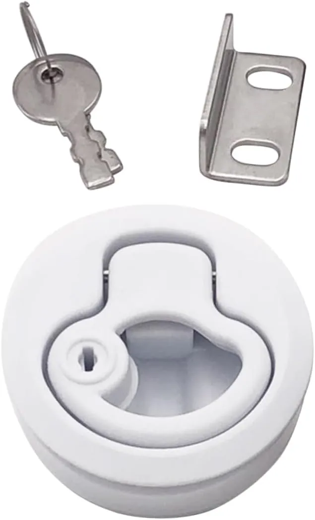 BESPORTBLE 3pcs Flush Pull Latch Lift Handle Marine Key Door Lock Boat Locking Latch Door Locks Boat Deck Latches