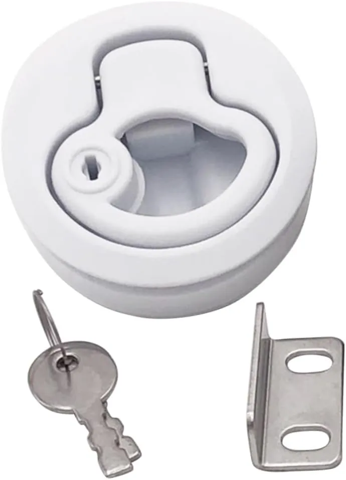 BESPORTBLE 3pcs Flush Pull Latch Lift Handle Marine Key Door Lock Boat Locking Latch Door Locks Boat Deck Latches