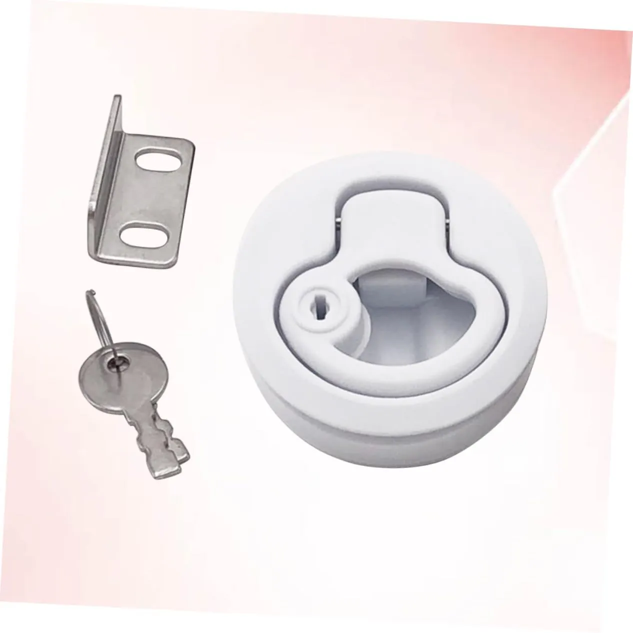 BESPORTBLE 3pcs Flush Pull Latch Lift Handle Marine Key Door Lock Boat Locking Latch Door Locks Boat Deck Latches