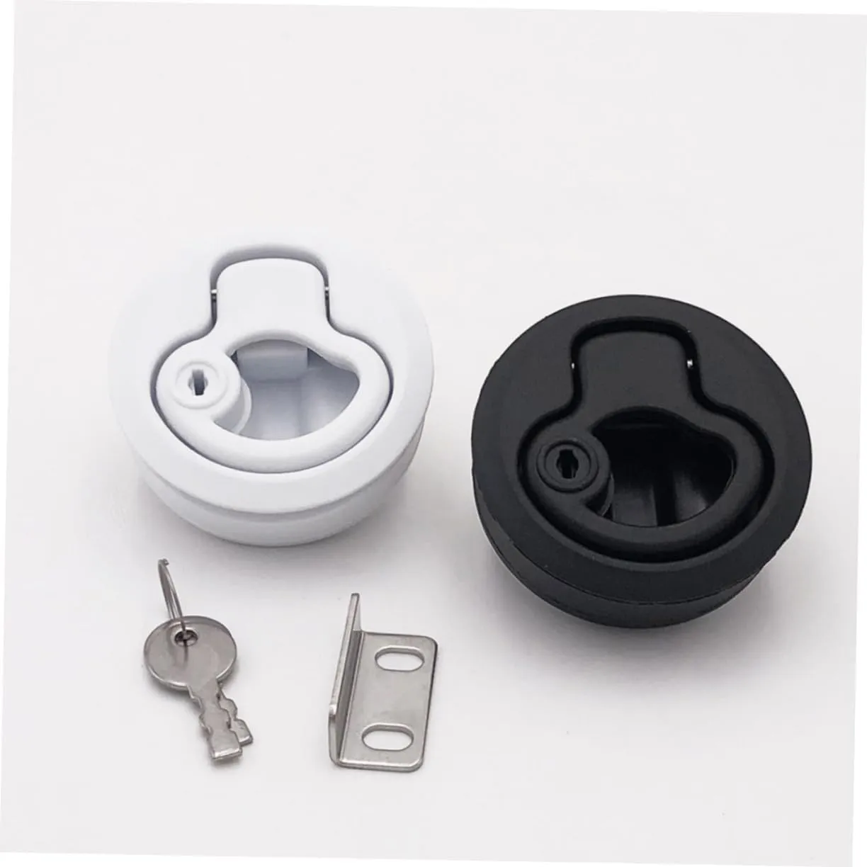 BESPORTBLE 3pcs Flush Pull Latch Lift Handle Marine Key Door Lock Boat Locking Latch Door Locks Boat Deck Latches