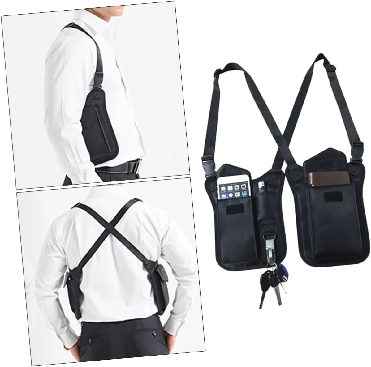 BESPORTBLE Nylon Underarm Bag ' and Armpit Case for Safe Storage of Wallet
