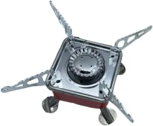 BESPORTBLE Stainless Steel Outdoor Barbecue Grill Camping Stove Gas Cooker Portable Picnic Stove Folding Design for Easy Transport