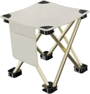 BESPORTBLE Super Light Stool Folding Camping Stool Sturdy Material Large Bear Capacity Easy to Open and Fold
