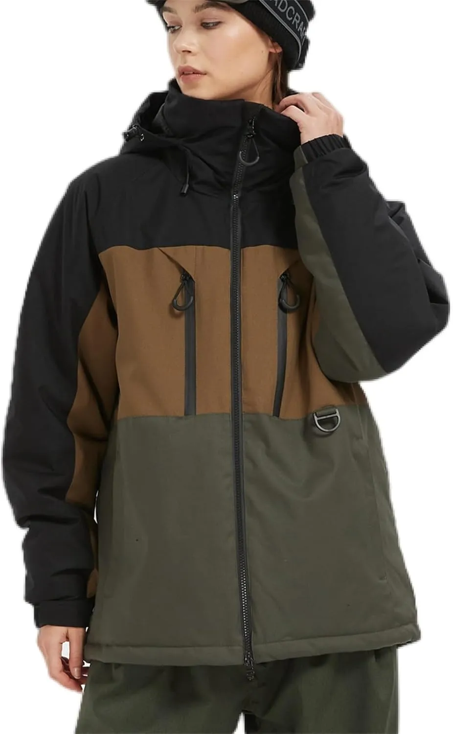 BGX Bluemagic Women's and Men's Waterproof Ski Jacket Warm Winter Snow Coat Mountain Windbreaker Hooded Raincoat Jacket