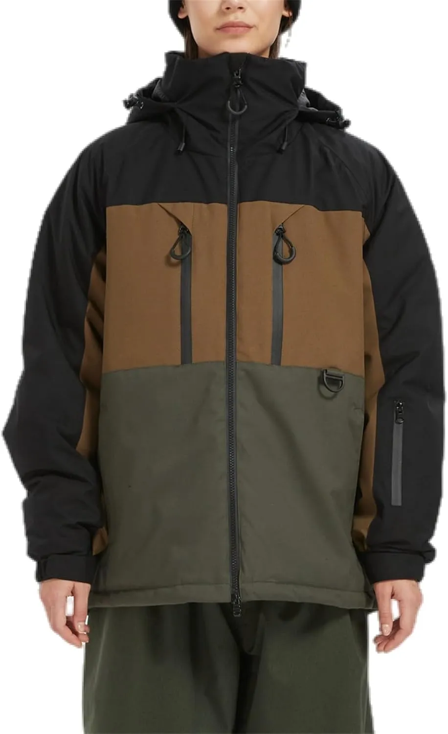 BGX Bluemagic Women's and Men's Waterproof Ski Jacket Warm Winter Snow Coat Mountain Windbreaker Hooded Raincoat Jacket