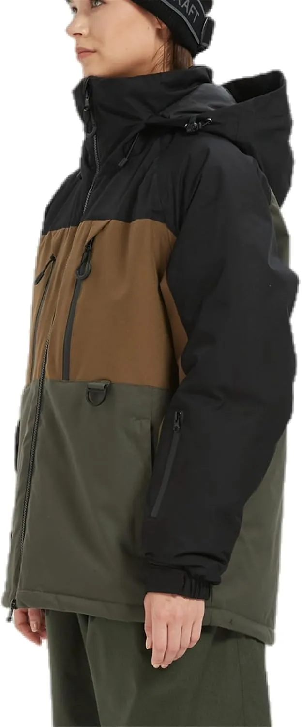 BGX Bluemagic Women's and Men's Waterproof Ski Jacket Warm Winter Snow Coat Mountain Windbreaker Hooded Raincoat Jacket
