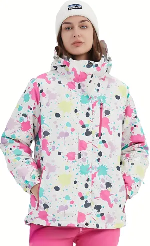 BGX Bluemagic Women's Ski Suit Windproof Waterproof Snowboard Colorful Printed Ski Snow Winter Jacket