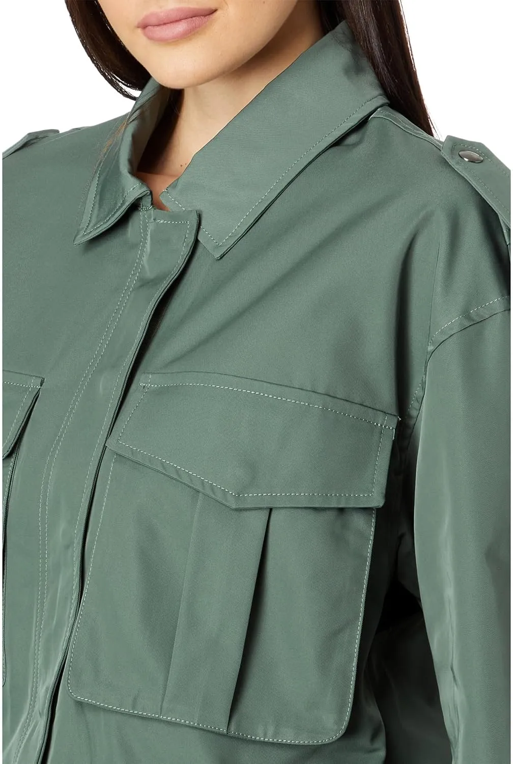 [BLANKNYC] Womens Women's Oversized Nylon Utility Jacket