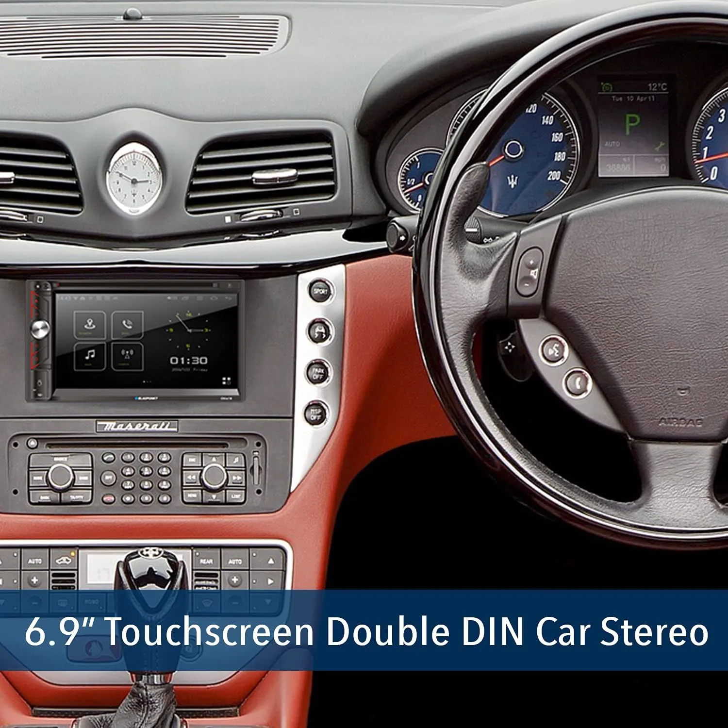 BLAUPUNKT Ohio18 Double Din Car Stereo in-Dash 6.9-Inch Touchscreen Multimedia DVD/CD Receiver with Bluetooth