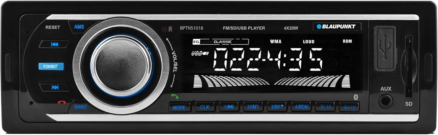 Blaupunkt Tennessee BPTN1018 AM/FM Bluetooth Media Receiver with Mobile App for Android and iPhone