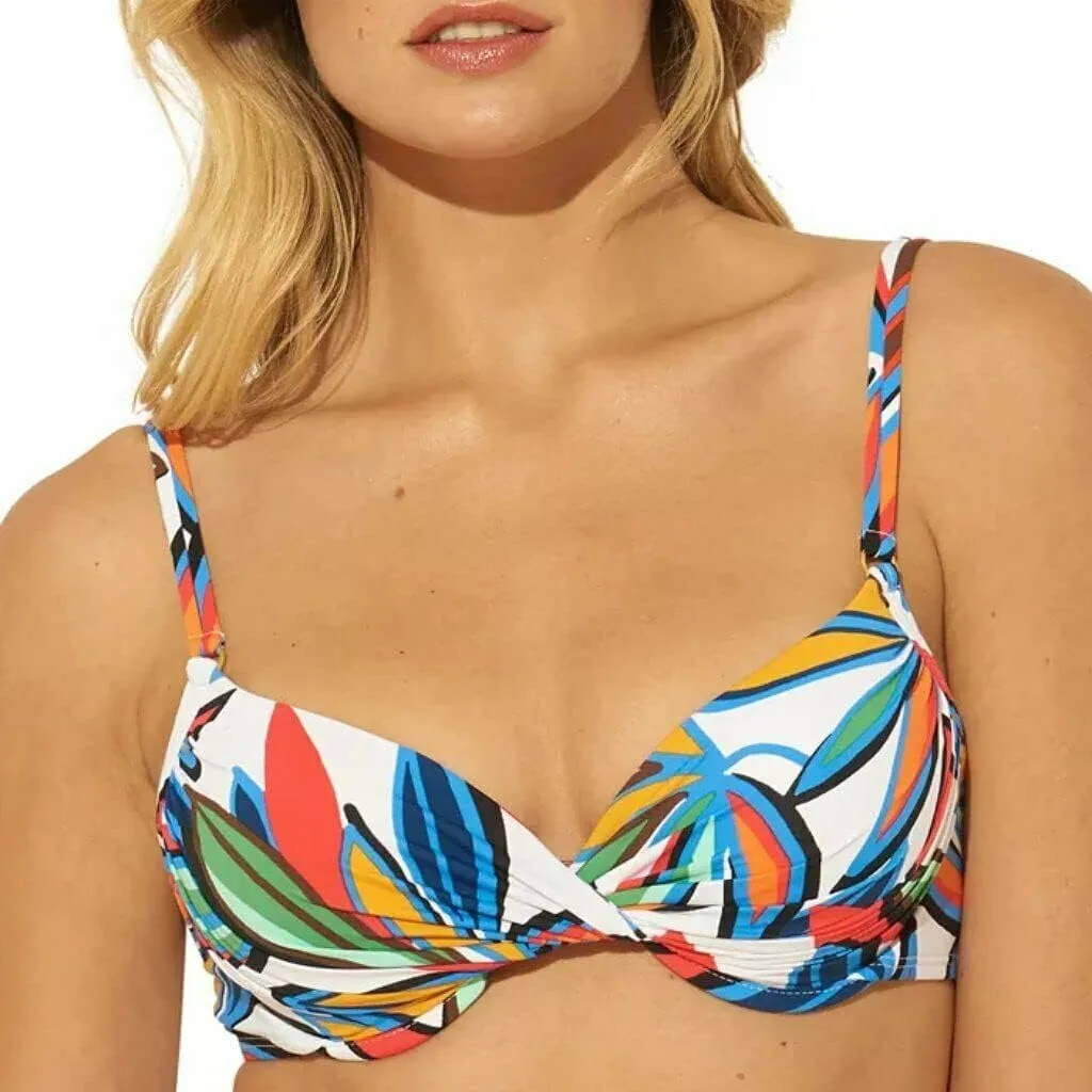 Bleu Rod Beattie Lush Life Push Up Underwire Bikini Top 8 / Multi Color