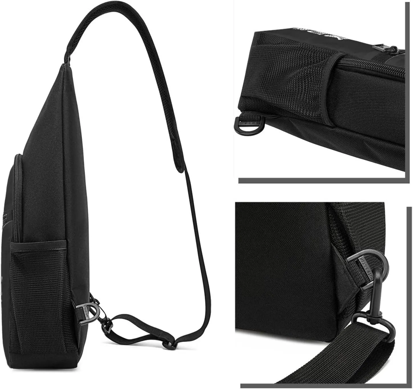 Blink If You Want Me Unisex Chest Bag Lightweight Crossbody Shoulder Bag Travel Pocket Black
