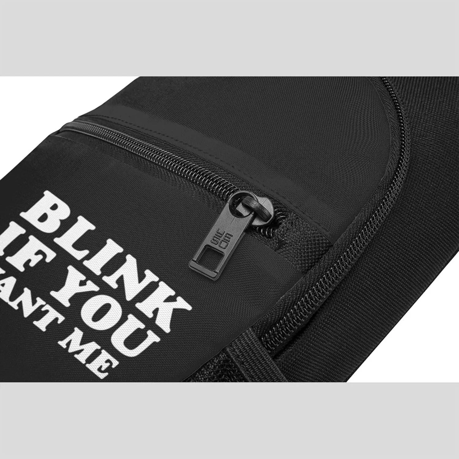 Blink If You Want Me Unisex Chest Bag Lightweight Crossbody Shoulder Bag Travel Pocket Black