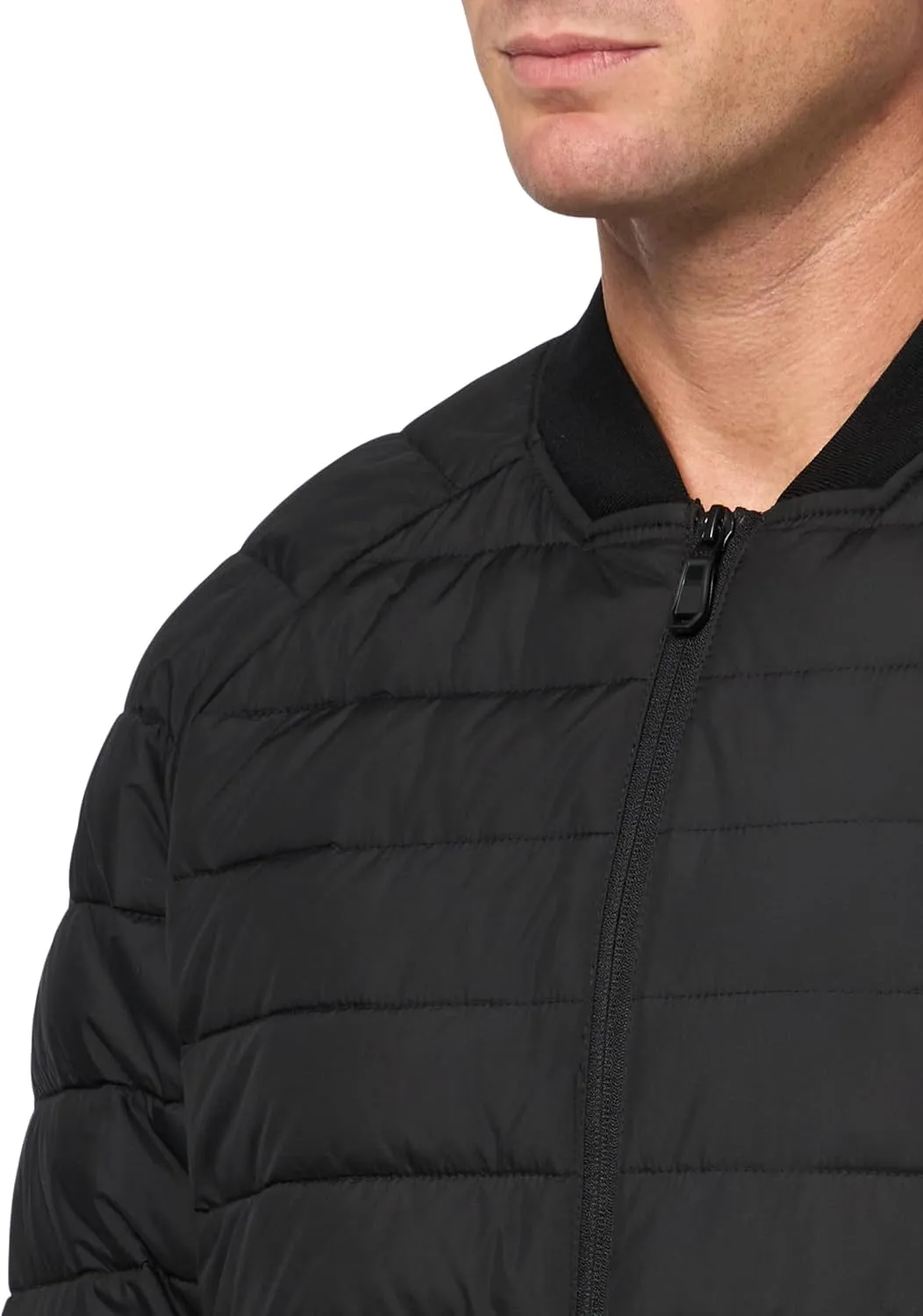 BOSS Men's Nylon Puffer Lightweight Bomber Jacket