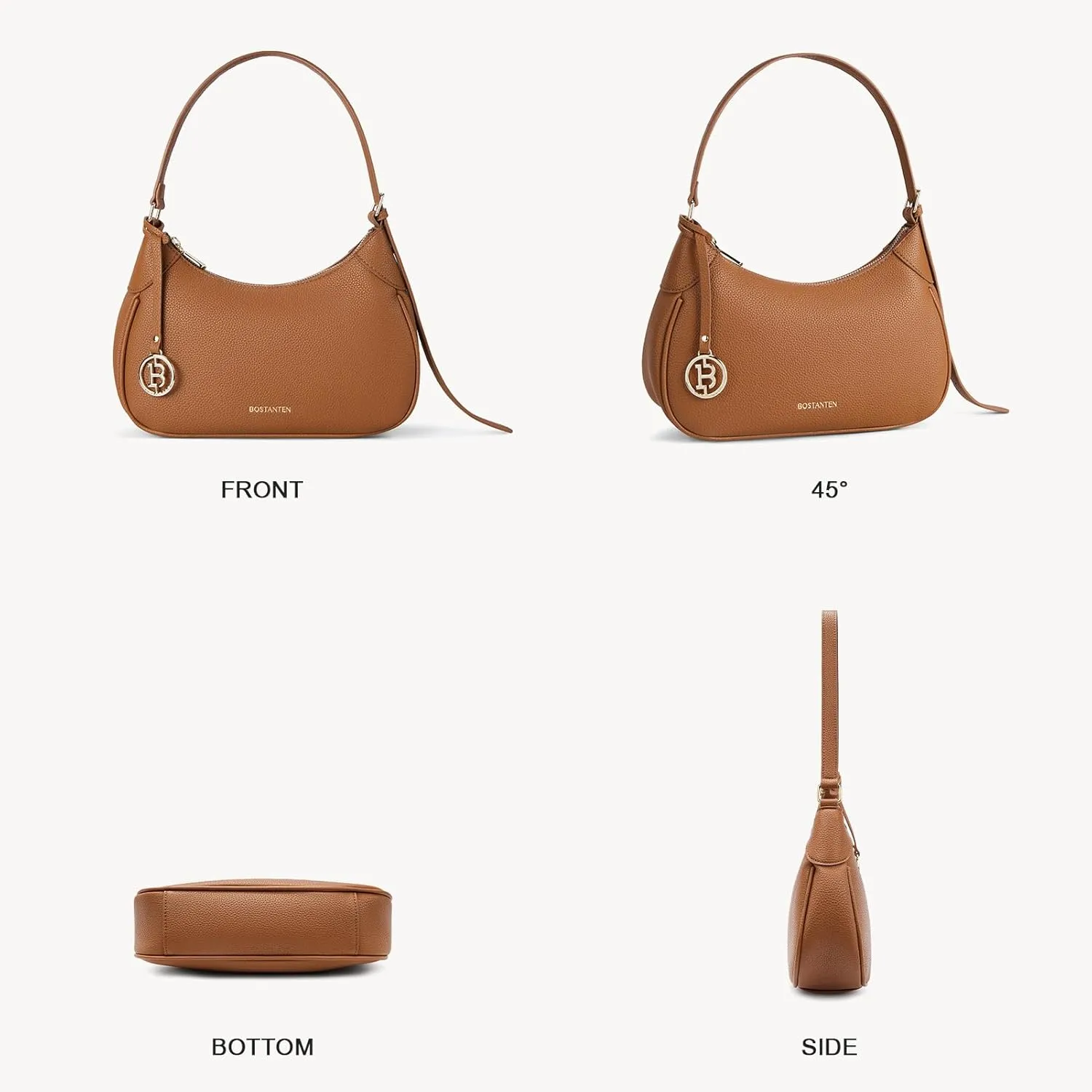 BOSTANTEN Small Purses for Women Trendy Cresent Shoulder Bag Hobo Handbags