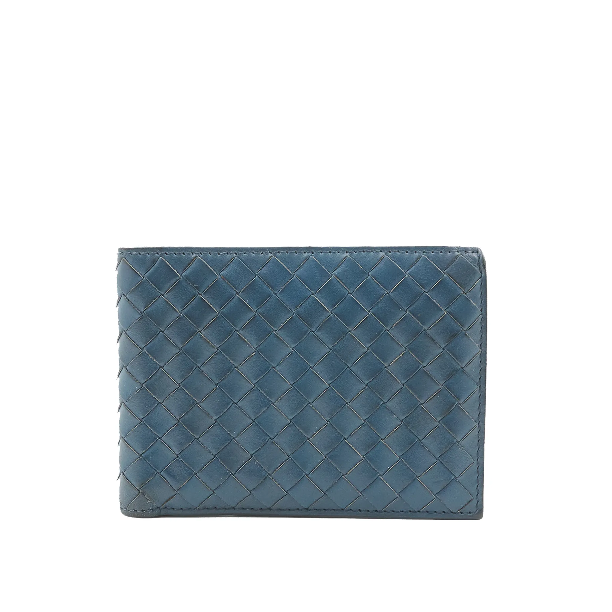 Bottega Veneta Navy Leather Wallet