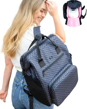 Breast Pump Bag Backpack with Insulated Cooler - Fits Spectra, Motif, All Portable, Wearable Breast Pumps - Chertsey