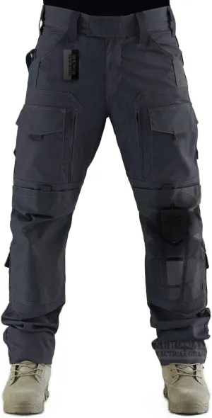 Breathable Ripstop Fabric Pants Military Combat Multi-Pocket Molle Tactical Pants with EVA Knee Pads