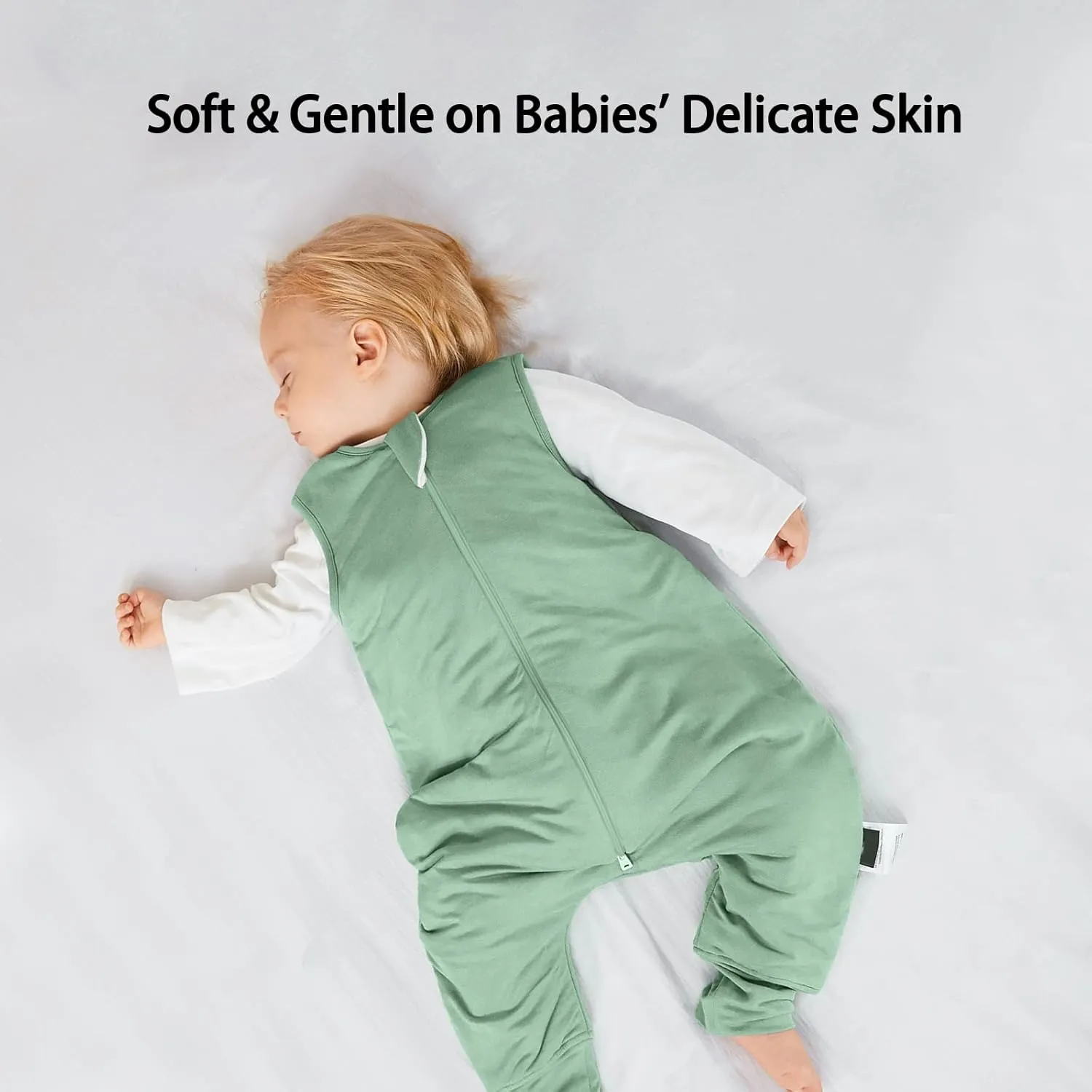 BubblePanda Toddler Sleep Sack with Feet 3t-4t 100% Cotton Wearable Blanket with Legs 4t Baby Sleep Bag Walker 0.5 Tog Summer Lightweight Thin Soft 2-Way Zipper