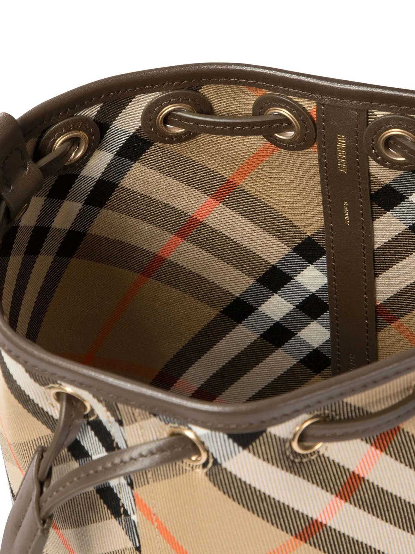 Burberry "Check Mini" Bucket Bag