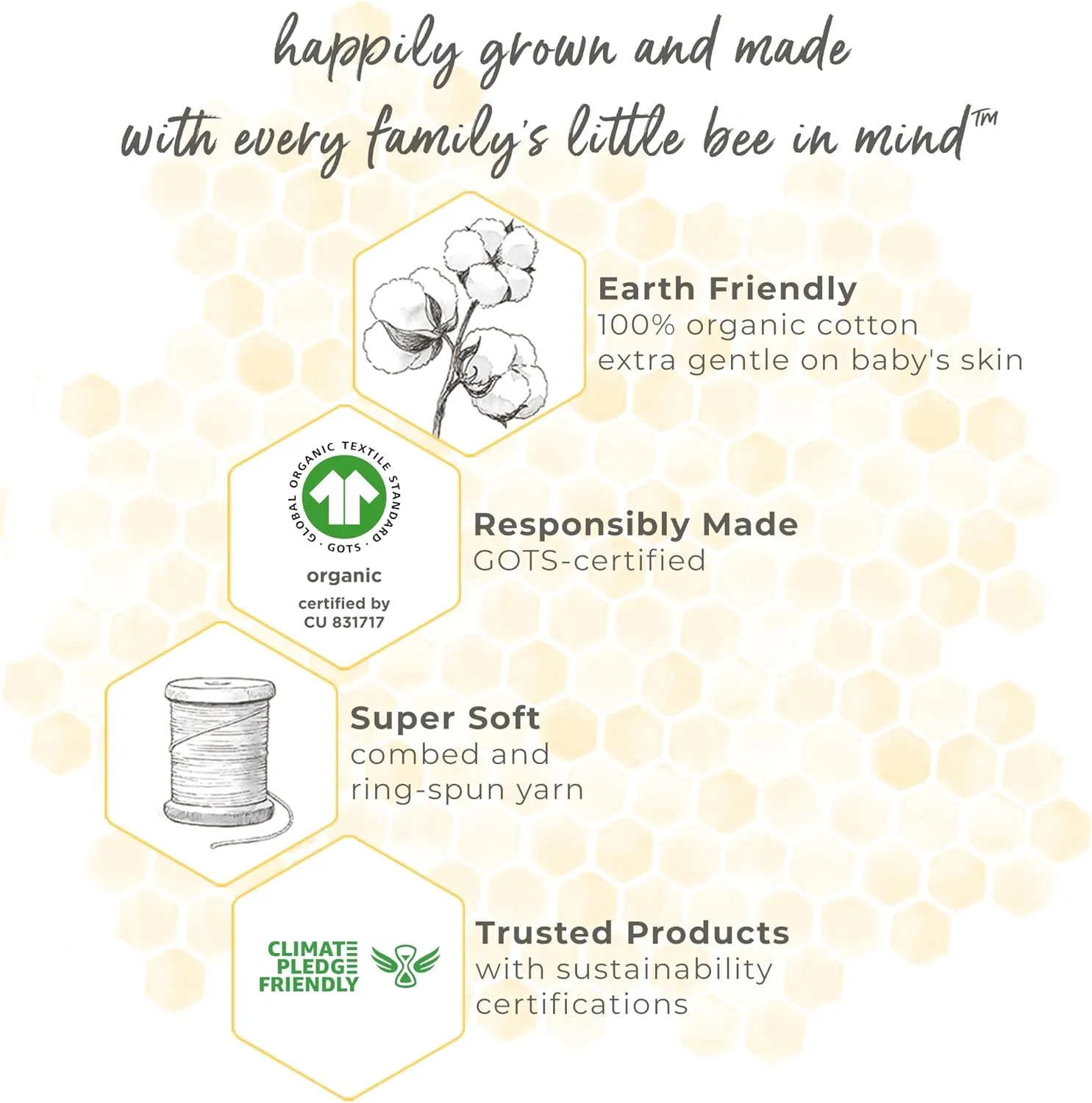 Burt's Bees Baby Beekeeper Wearable Blanket, Organic Cotton Swaddle 0.5 or 1.5 TOG, Newborn Essentials Shower Gift