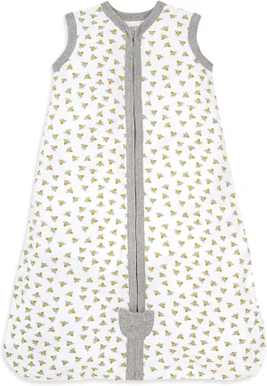 Burt's Bees Baby Beekeeper Wearable Blanket, Organic Cotton Swaddle 0.5 or 1.5 TOG, Newborn Essentials Shower Gift