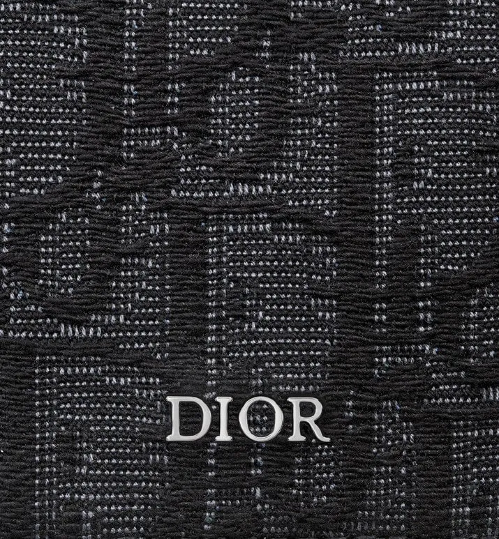 Business Card Holder • Black Dior Oblique Jacquard