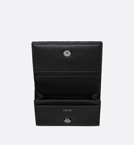 Business Card Holder • Black Dior Oblique Jacquard