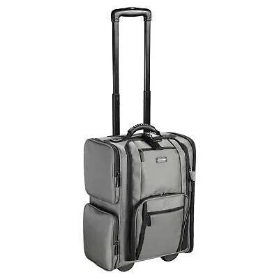 Byootique Rolling Makeup Train Case Side Pockets Cosmetic Pouch Travel