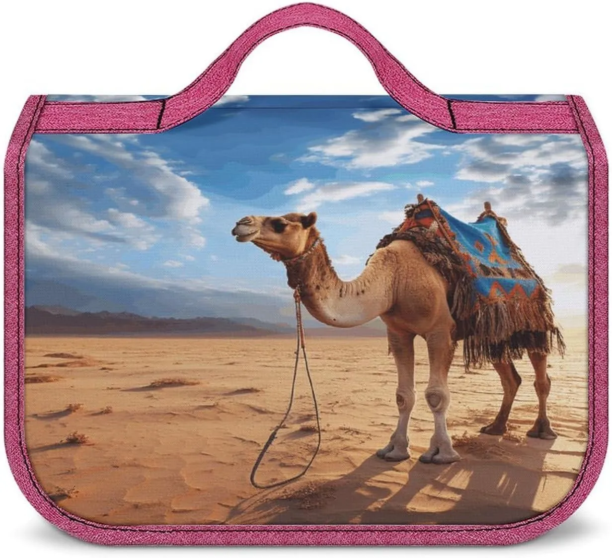 Camel Sky Travel Toiletry Bag for Women,Hanging Toiletry Organizer with Hook, Makeup Bag Travel Organizer for Shampoo,Toiletriesl