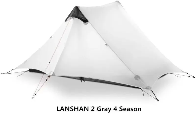 Camping Awning Canopy Tarp Durable Waterproof Lightweight for Outdoor Tent Shade Multi-Purpose Use(Gray 2P 4 Season)