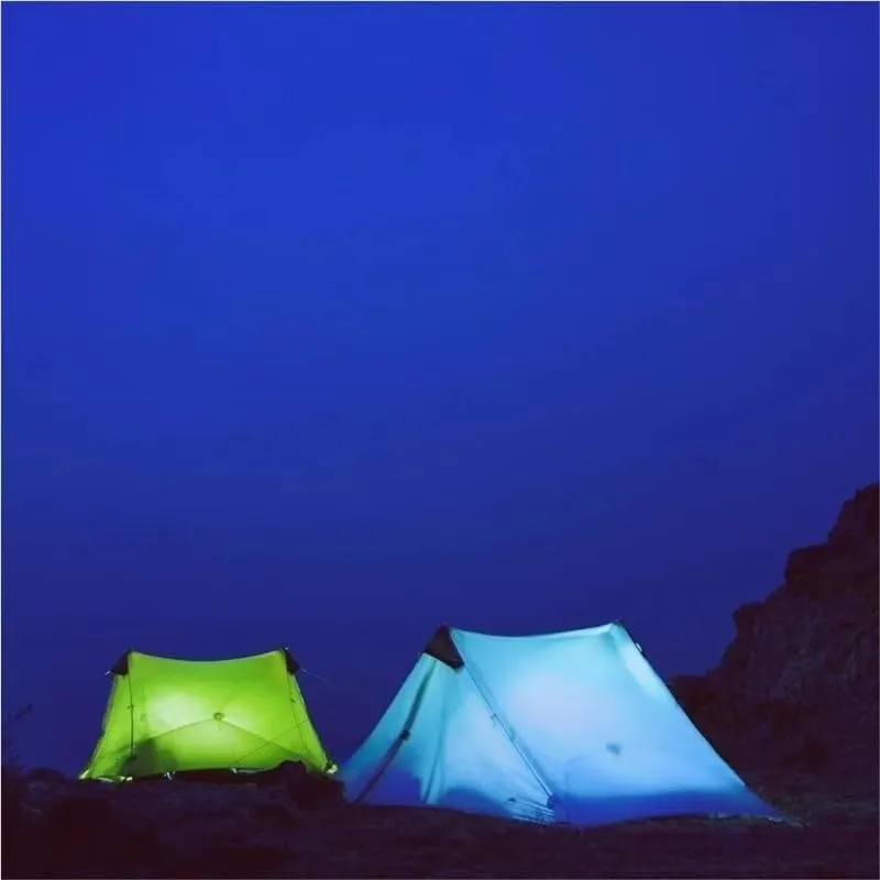 Camping Awning Canopy Tarp Durable Waterproof Lightweight for Outdoor Tent Shade Multi-Purpose Use(Gray 2P 4 Season)