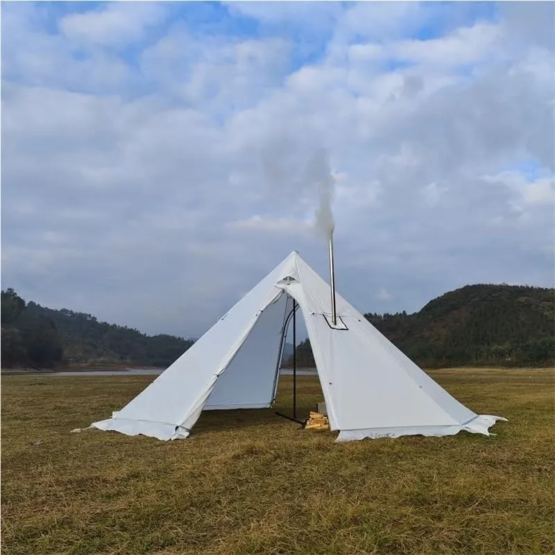 Camping Awning Canopy Tarp Durable Waterproof Lightweight for Outdoor Tent Shade Multi-Purpose Use(White Flysheet)