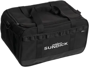 Camping Carrying Bag Gas Tank Organizer Anti Collision 36 L Capacity with Handles Crossbody Shoulder Bag for Cookware Outdoor, Black