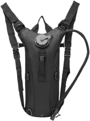 Camping Cycling Hydration Backpack, Removable 3L Water Bag, Waterproof, Green (Black)