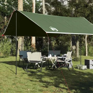 Camping Tarp Green 169.3x149.6x82.7 Waterproof