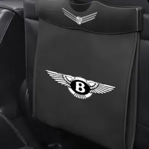 Car Garbage Bags for Bentley Flying Spur/Continental/Bentayga/Mulsanne/Arnage Car Storage Box Leak Proof Garbage Container Portable Trash Can Multi-Functional Car Accessories,Black