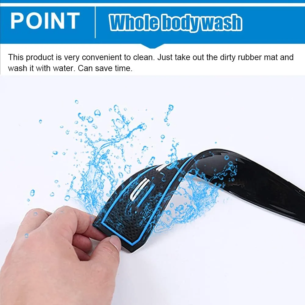 Car Interior Accessories Door Storage Mat, Gate Slot Mat, Coaster Mat Dust-Proof Anti-Slip 14Pcs/Set(Blue) for Nissan Kicks 2017 2018 2019 2020