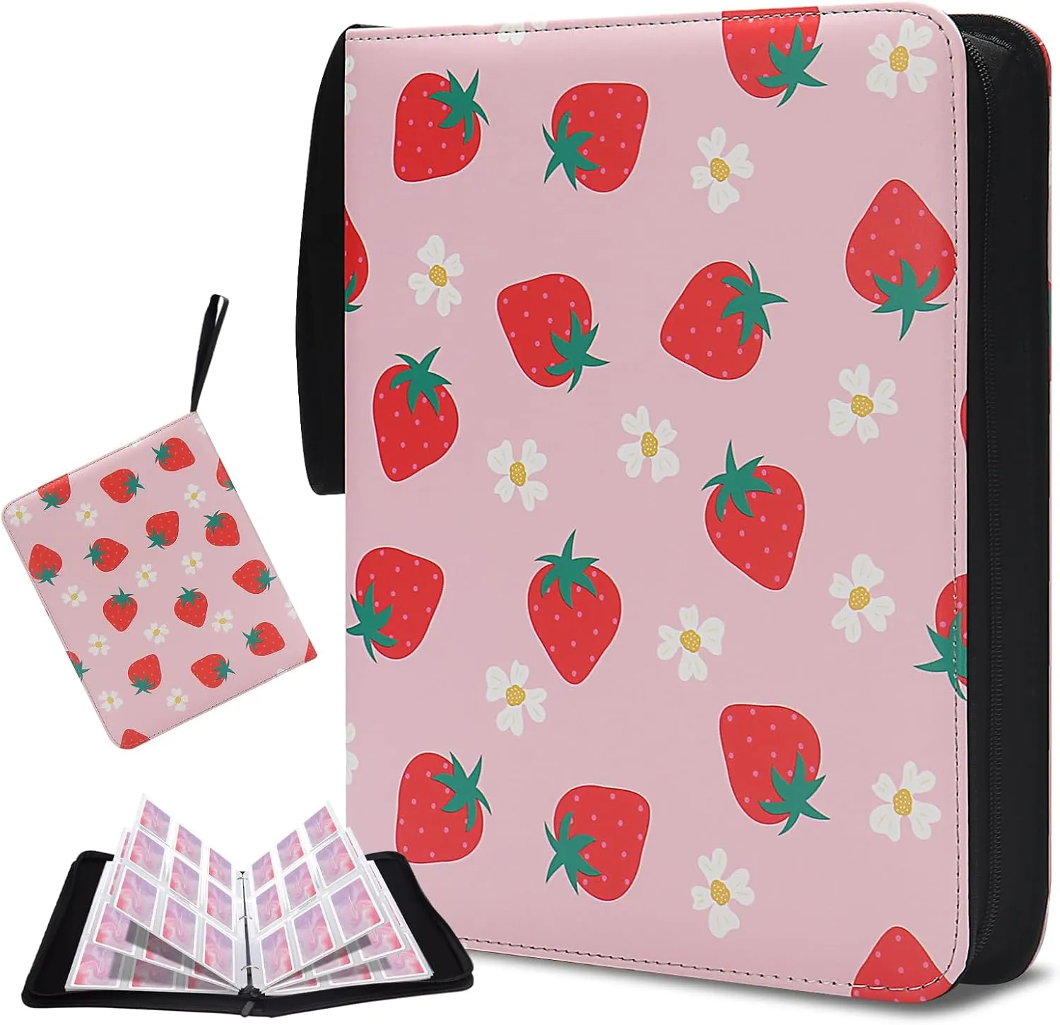 Card Binder 900 Pockets, HYNANCE Trading Card Binder 9-Pocket Card Collector Album with 50 Removable Sleeves Card Collection Storage for Boys and Girls