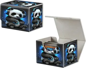 Card Deck Box, MTG Commander Deck Box for Trading Cards, 100  Sleeved Cards with PU Leather Magnetic Card Storage Box for TCG CCG Magic Cards - Panda
