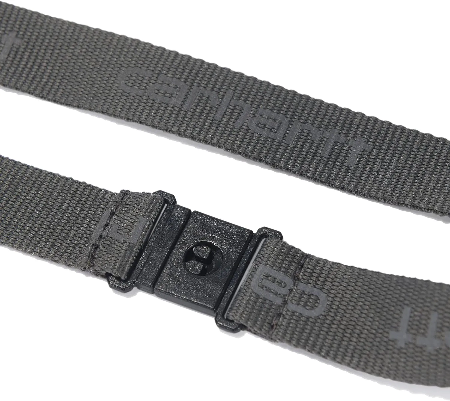 Carhartt unisex adult Nylon Duck Id Holder and Lanyard, Water-repellent Canvas Id Holder With Reflective Lanyard Wallet, Nylon Duck (Gravel), One Size US