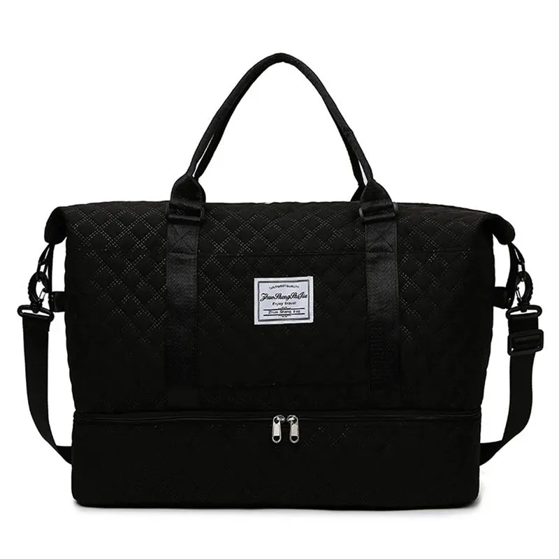 Carry On Travel Bag Large Capacity Weekender Overnight Duffle Bags with Shoe Compartment Sports Fitness Bags Handbag for Women