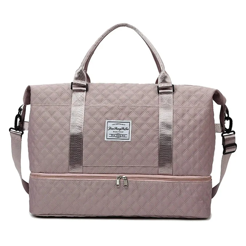 Carry On Travel Bag Large Capacity Weekender Overnight Duffle Bags with Shoe Compartment Sports Fitness Bags Handbag for Women