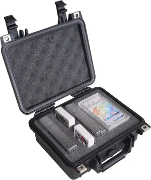 Case Club Graded Card Storage Box Fits up to 34 Card Slabs, or 100  Sleeve Top Loaders- Travel Case fits Pokemon, MTG, & Sports Trading cards in Waterproof Exterior with Customizable Foam Interior