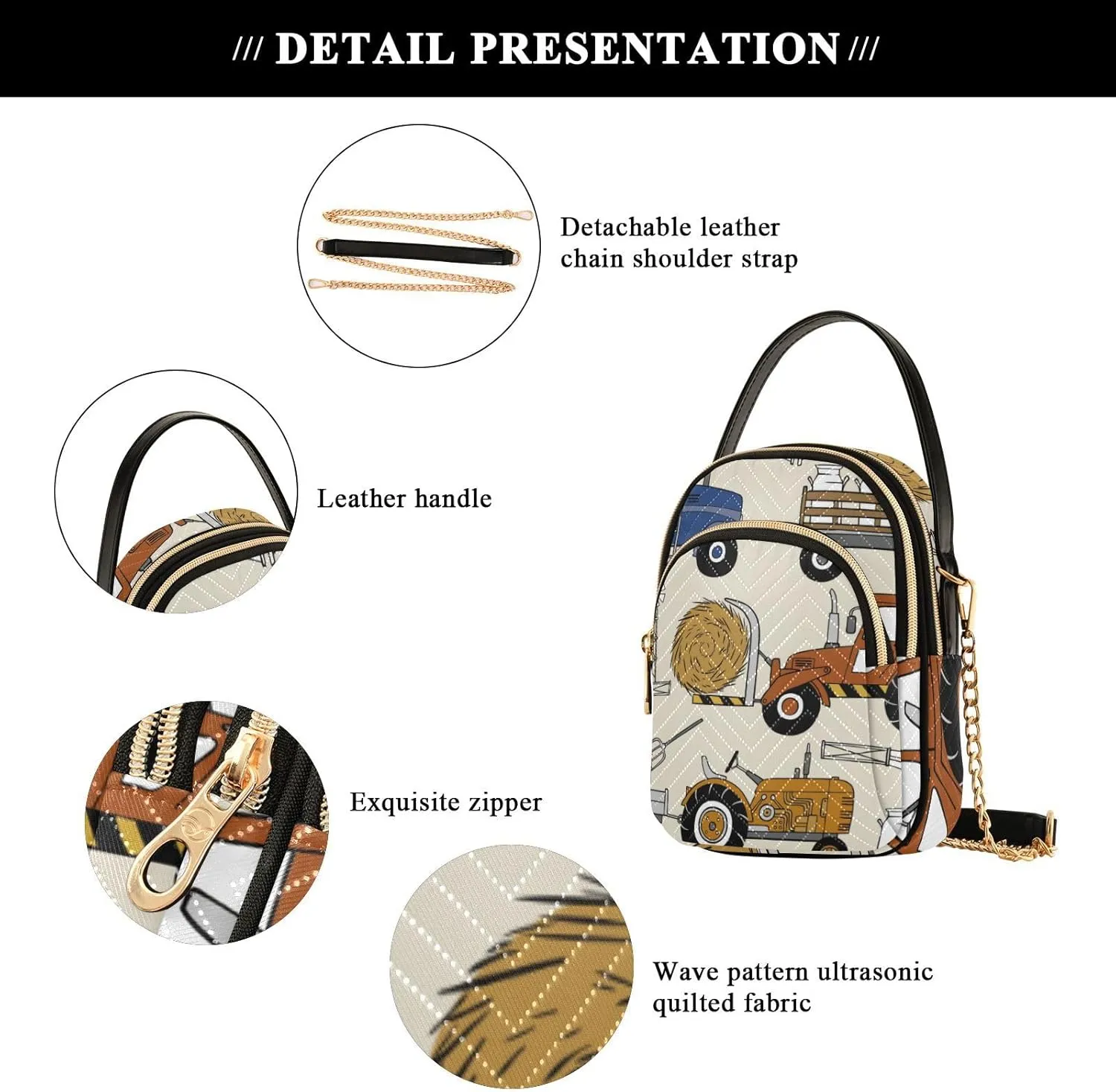 Cell Phone Purse Crossbody Handbag Durable Shoulder Bag Sturdy Travel Pouch