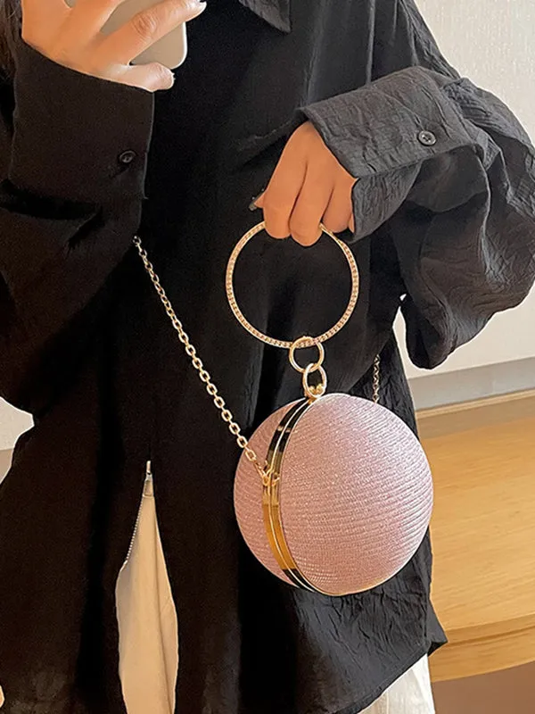 Chains Geometric Shiny Handbags Crossbody Bags Bags