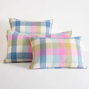 Charlette Plaid Multi Sham, King Size, Multi Plaid Pattern