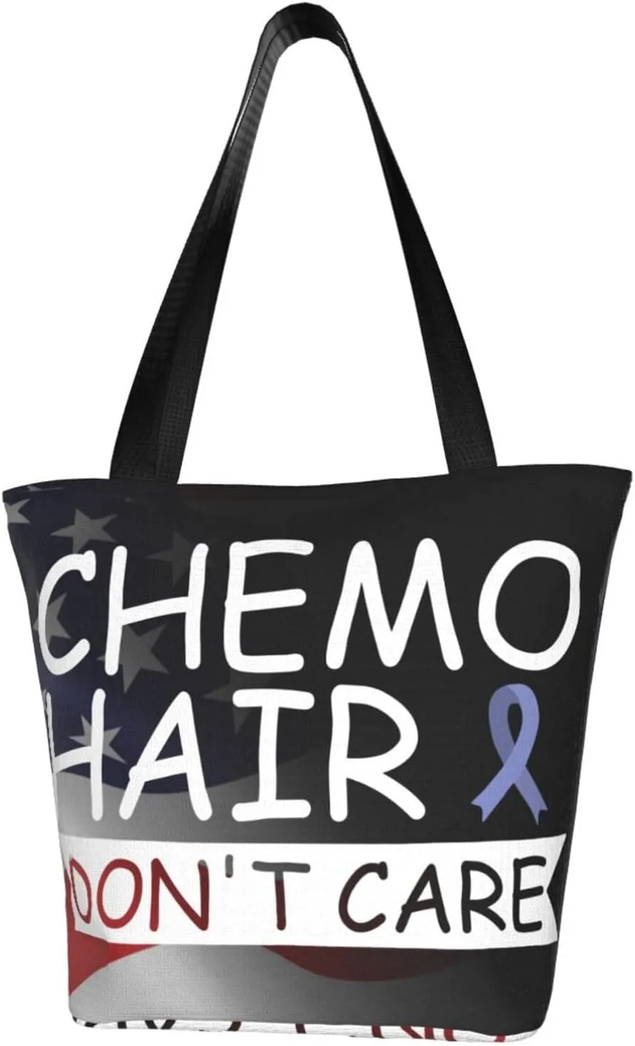 Chemo Hair Don'T Care Stomach Cancer Fashion Shoulder Bag Large Capacity For Man Or Woman